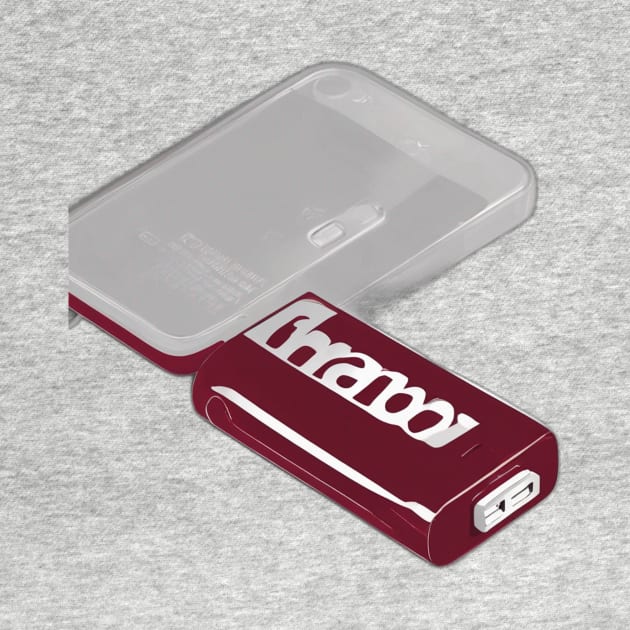 Sleek Maroon USB Power Bank Design No. 802 by cornelliusy